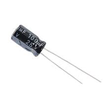 100uF 25V Electrolytic Capacitor
